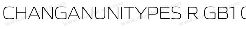 CHANGANUNITYPES R GB1 0字体转换
